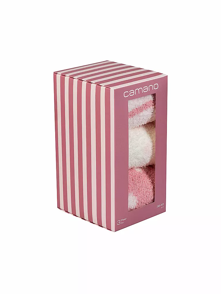 CAMANO | Geschenkbox Socken 3er Pkg. pink dogwood | rosa