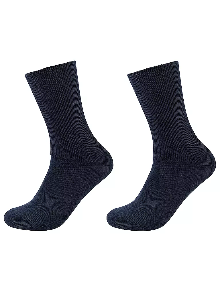 CAMANO | Herren-Socken 2er Pkg navy | dunkelblau