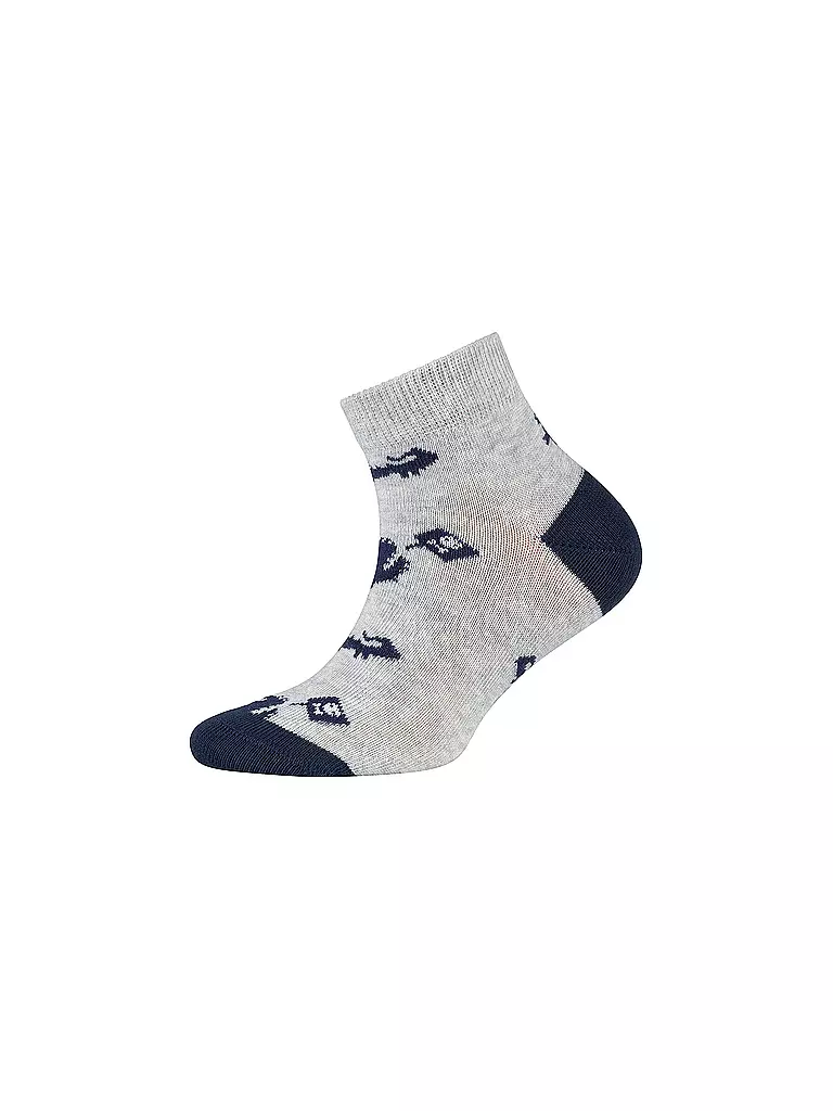 CAMANO | Jungen Sneaker Socken 4er Pkg. fog melange | grau