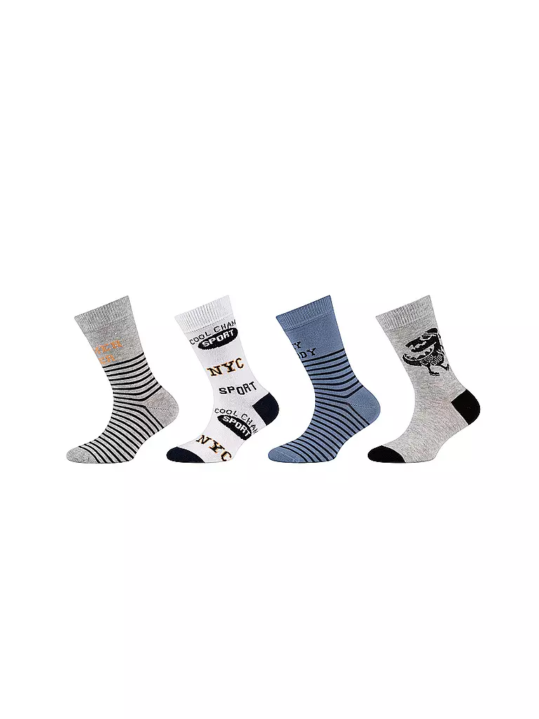 CAMANO | Jungen Socken 4er Pkg. infinity | grau