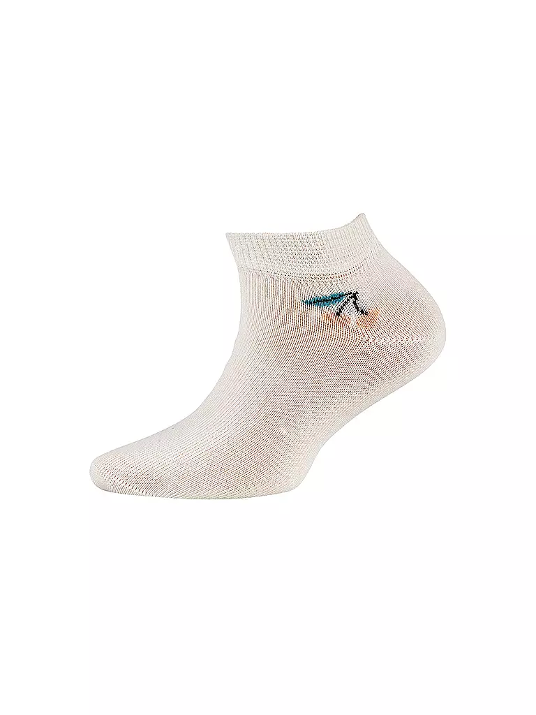 CAMANO | Mädchen Sneaker Socken 4er Pkg  offwhite melange | creme