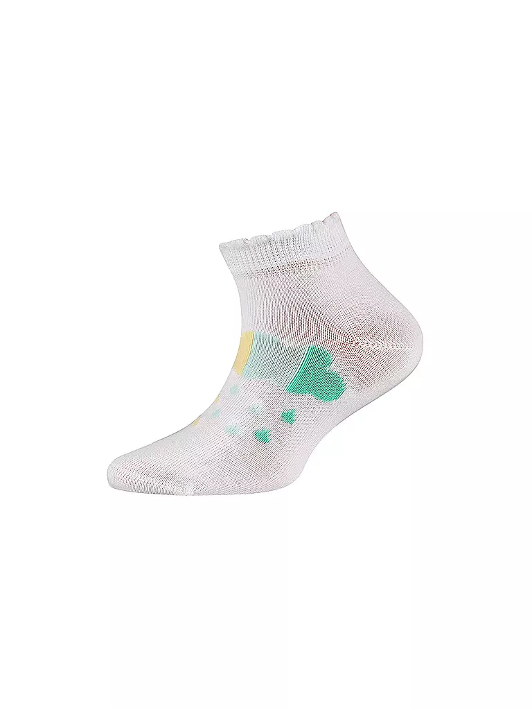 CAMANO | Mädchen Sneaker Socken 4er Pkg white mix | creme