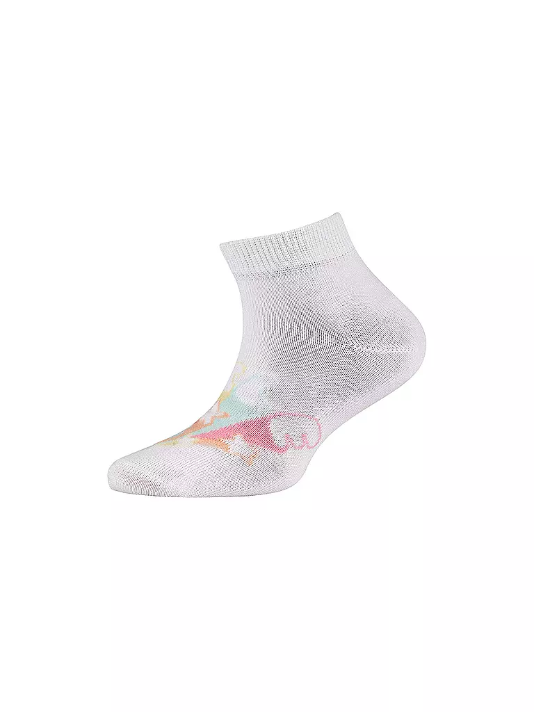 CAMANO | Mädchen Sneaker Socken 4er Pkg white mix | creme