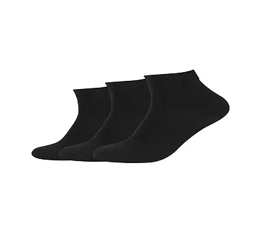 CAMANO Sneaker 3-er schwarz black Pkg Socken