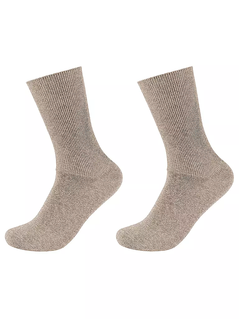 CAMANO | Socken 2er Pkg sand melange | beige