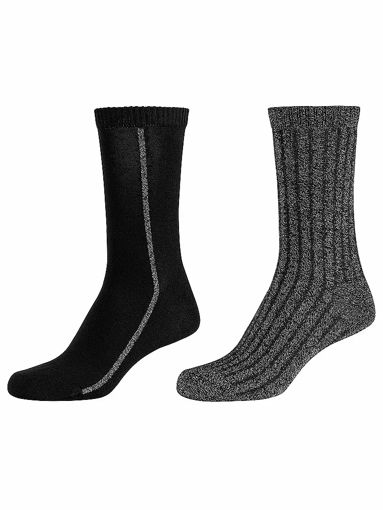 CAMANO | Socken 2er Pkg. black | schwarz