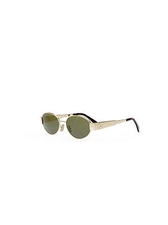 CELINE | Metal Triomphe goldene ovale Sonnenbrille