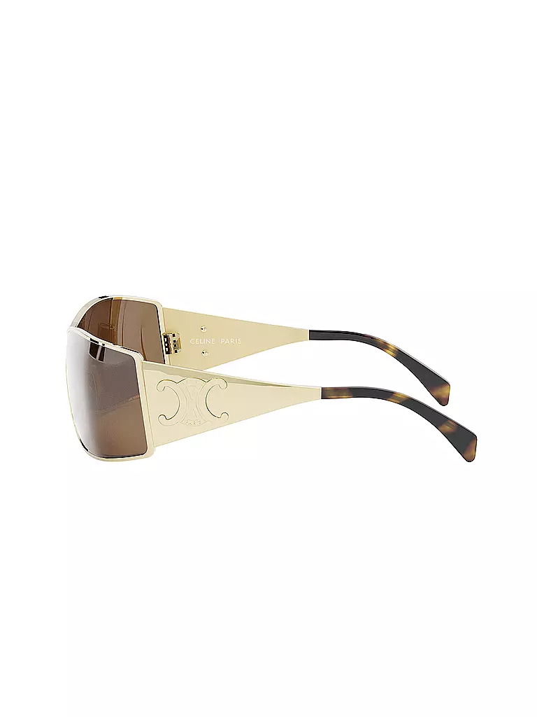 CELINE | Maxi Metal Triomphe goldene Mask Sonnenbrille | gold