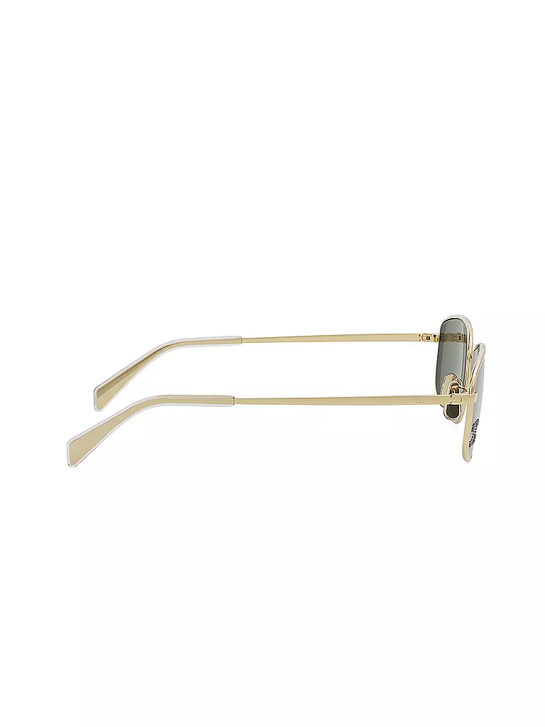 CELINE | Triomphe schwarze eckige Sonnenbrille | gold