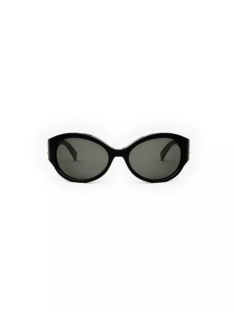 CELINE | Triomphe schwarze ovale Sonnenbrille | schwarz