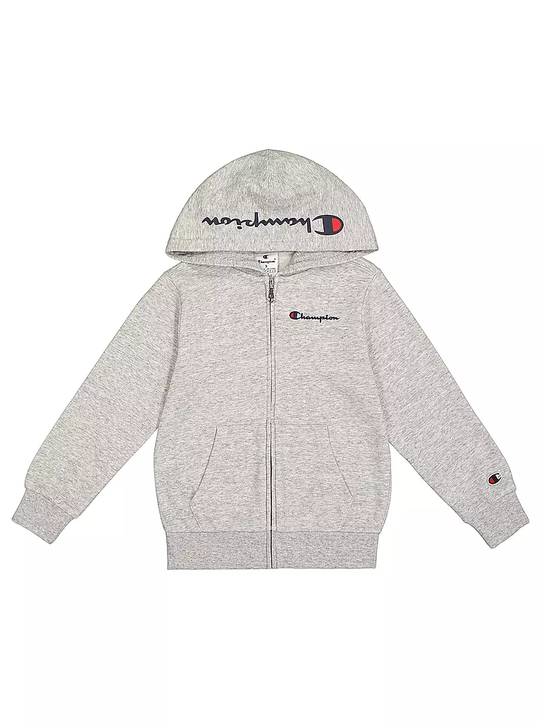 CHAMPION | Jungen Sweatjacke | hellgrau