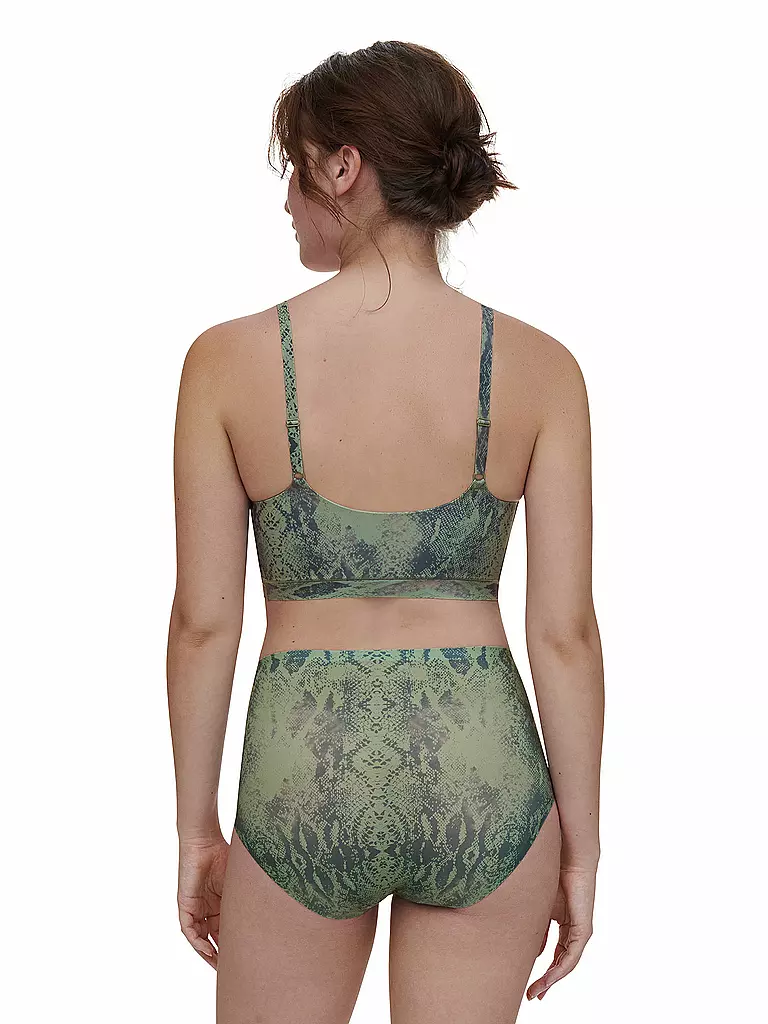 CHANTELLE | Bustier SOFTSTRETCH python print | olive