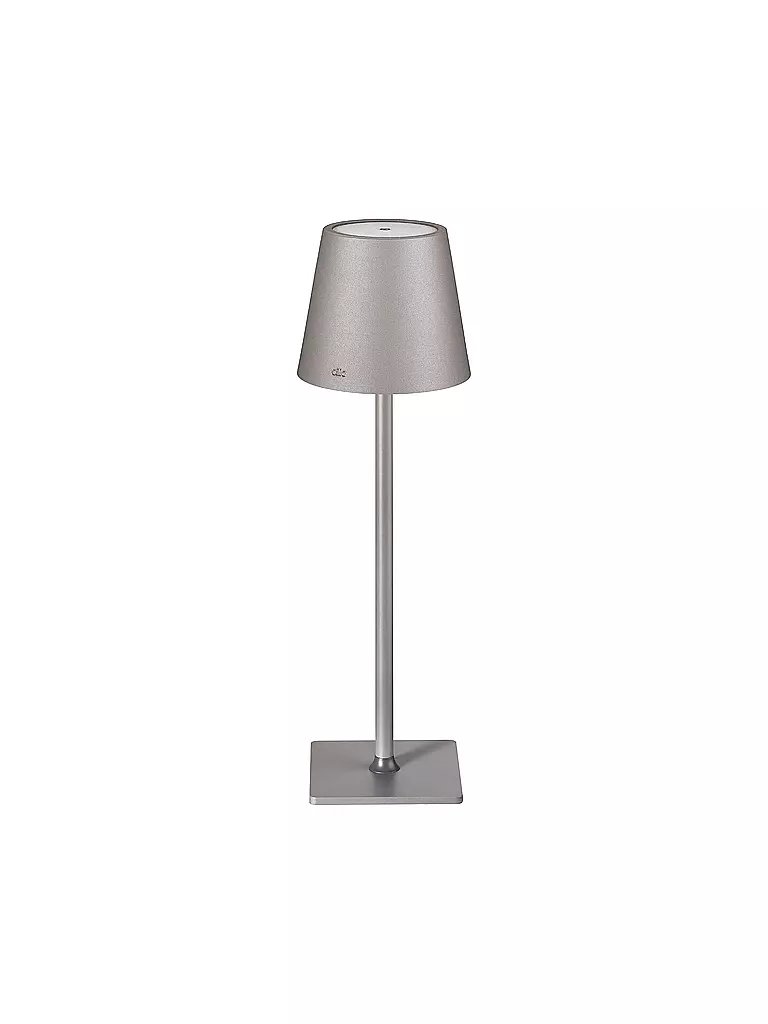 CILIO | LED - Tischlampe 35cm SOLE Grau | grau