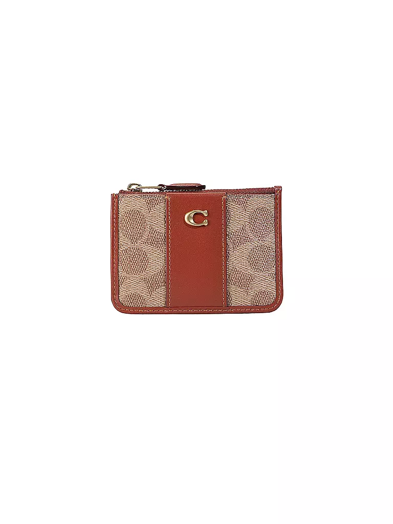 COACH | Geldbörse SIGNATURE ESSENTIAL MINI  | braun