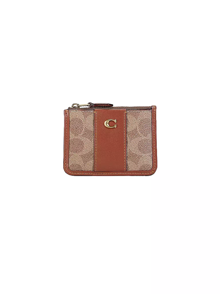 COACH | Geldbörse SIGNATURE ESSENTIAL MINI  | braun