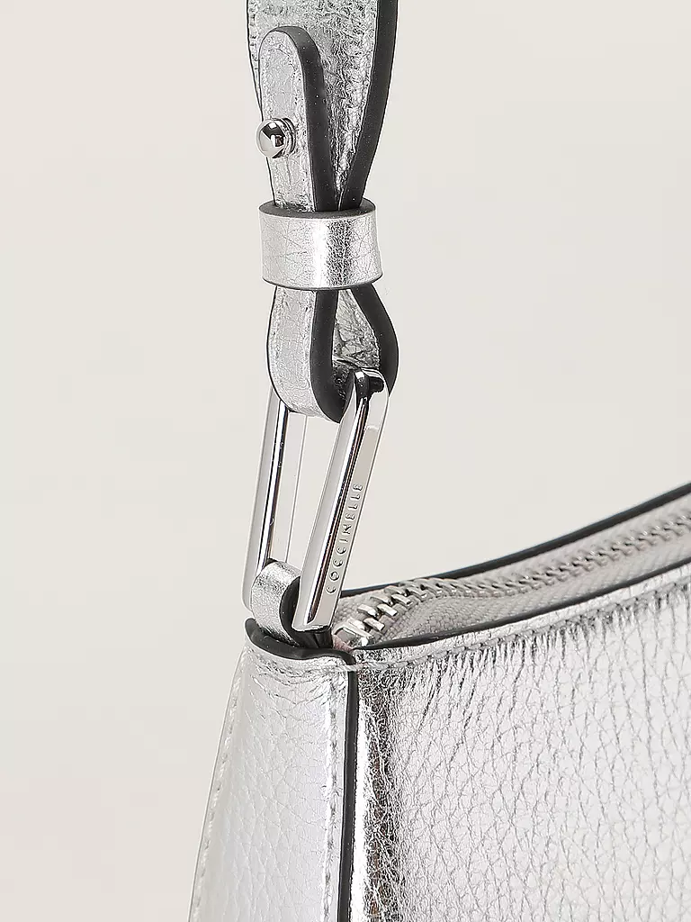 COCCINELLE | Ledertasche - Mini Bag MERVEILLE | silber