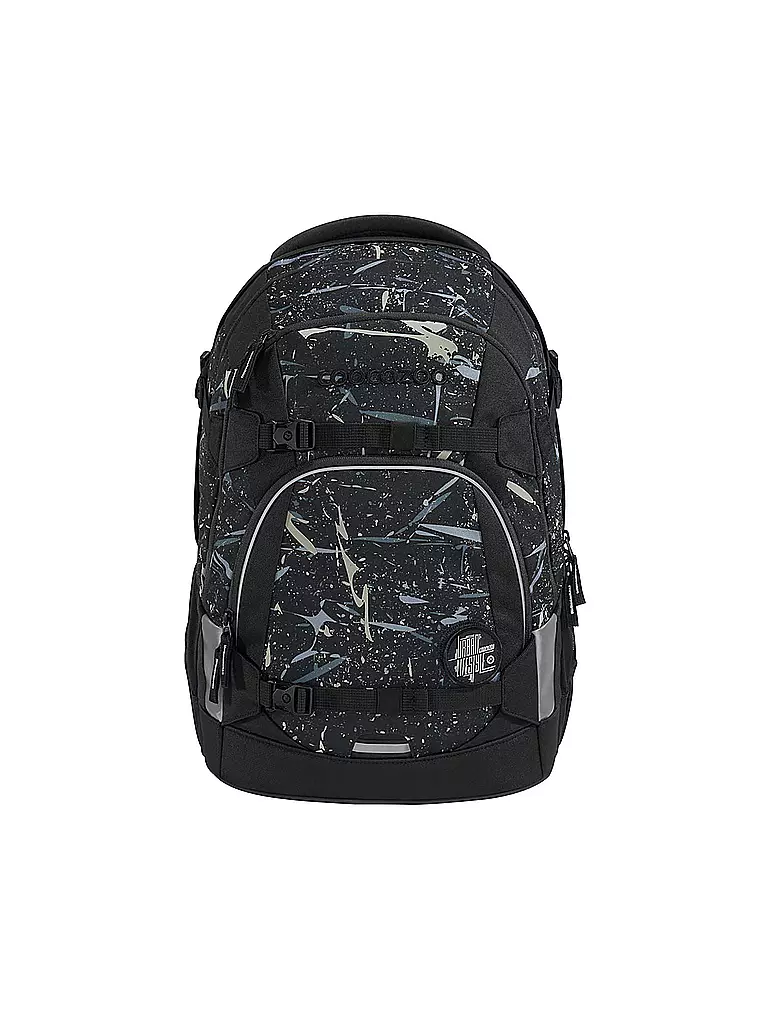 COOCAZOO | Schulrucksack MATE REFLECTIVE SPLAS | schwarz