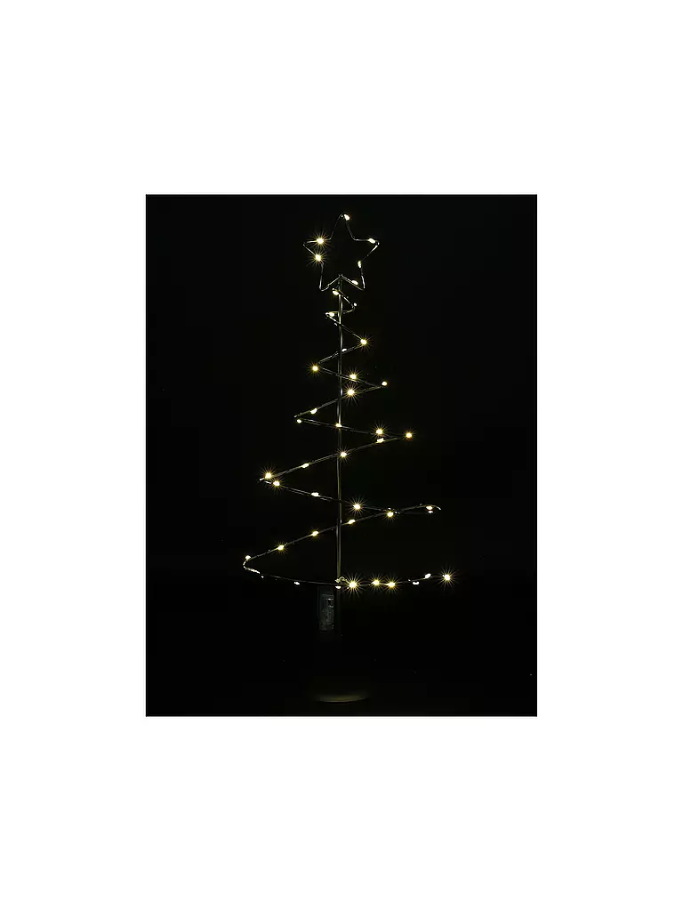 COUNTRYFIELD | Weihnachtsbaum LED TWISTER 24x53cm Schwarz | schwarz