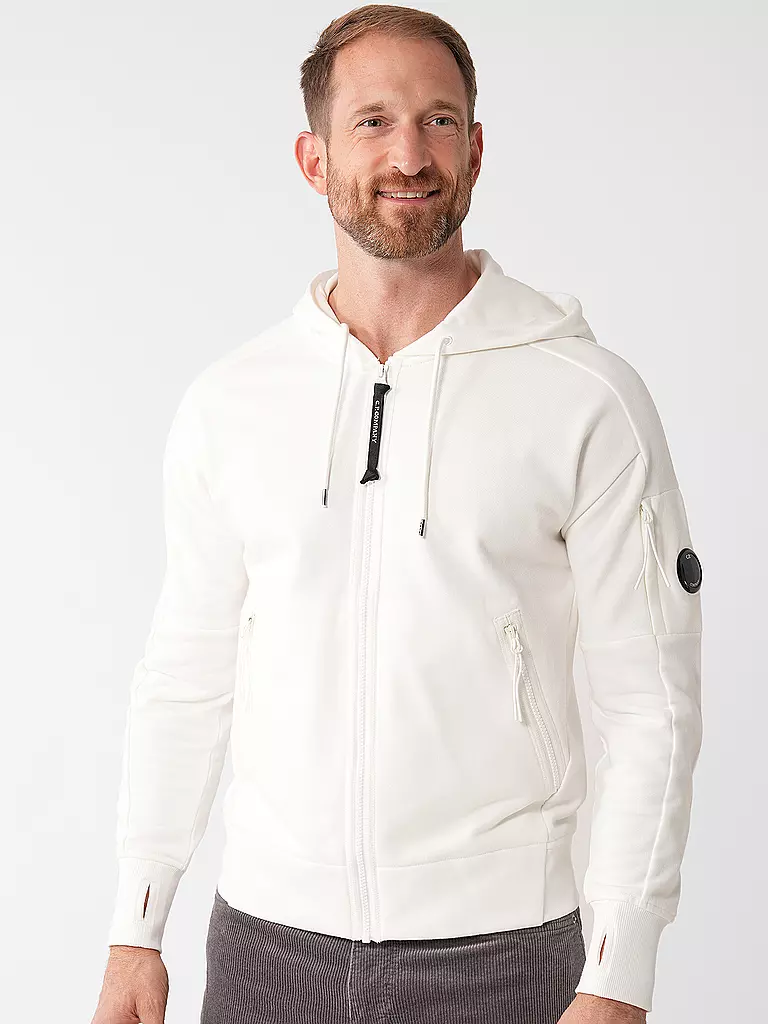 CP COMPANY | Sweatjacke LINSE | weiss