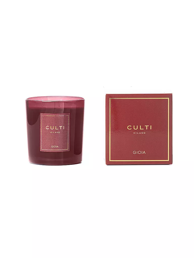 CULTI | Weihnachtskerze GIOIA 550g Rot | dunkelgrün