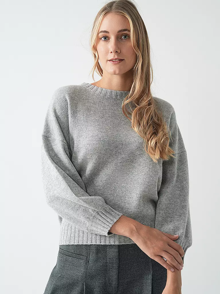 DAVIDA | Kaschmirpullover | hellgrau