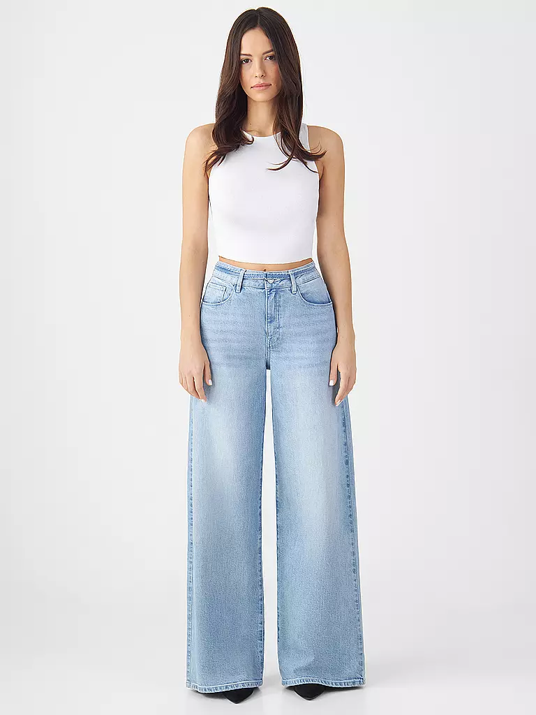 DAWN DENIM | Jeans Wide Leg SUNNY | hellblau