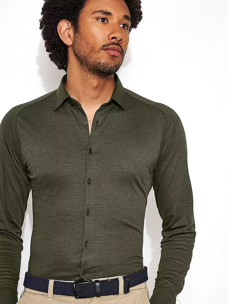 DESOTO | Jerseyhemd Slim Fit | olive