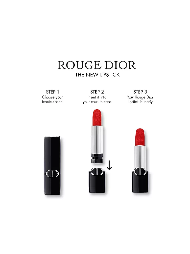DIOR | Lippenstift - Rouge Dior Lipstick Refill (764 Rouge Gipsy Velvet Finish) | dunkelrot