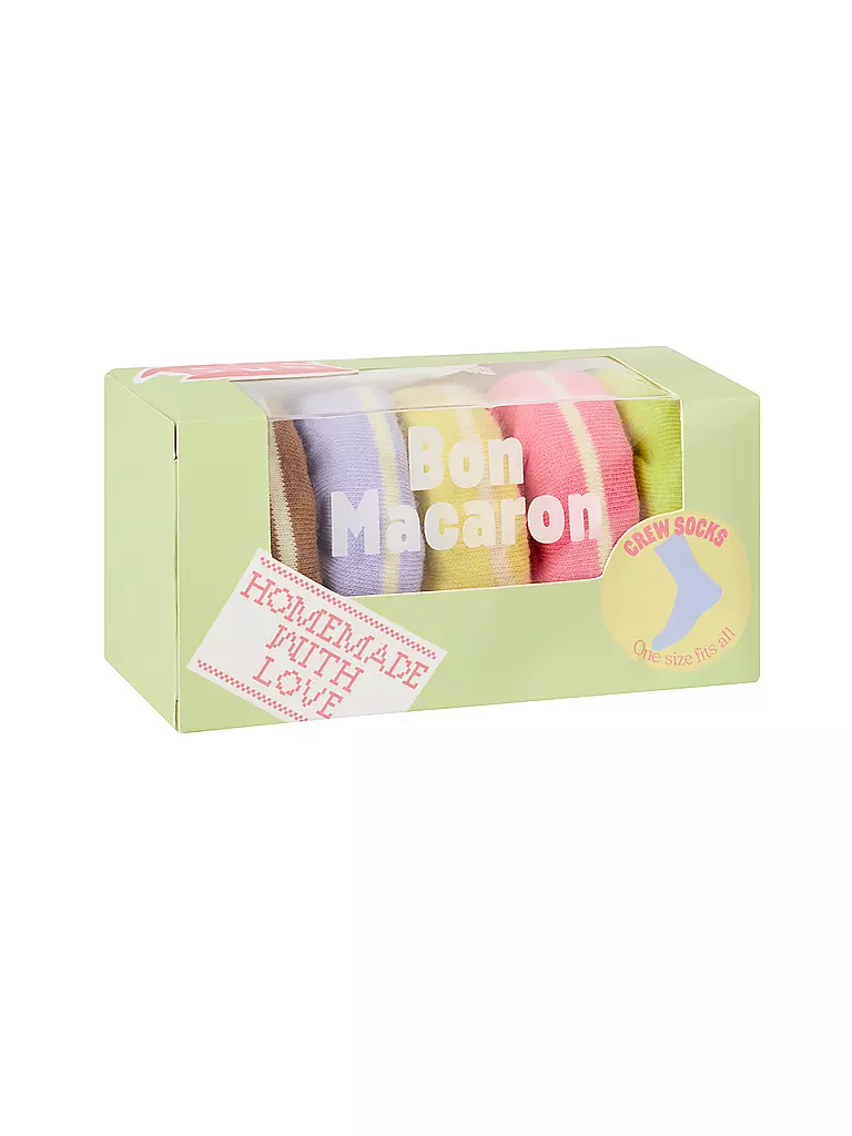 EAT MY SOCKS | Socken 36-45 BON MACARON lilagelbruen | bunt