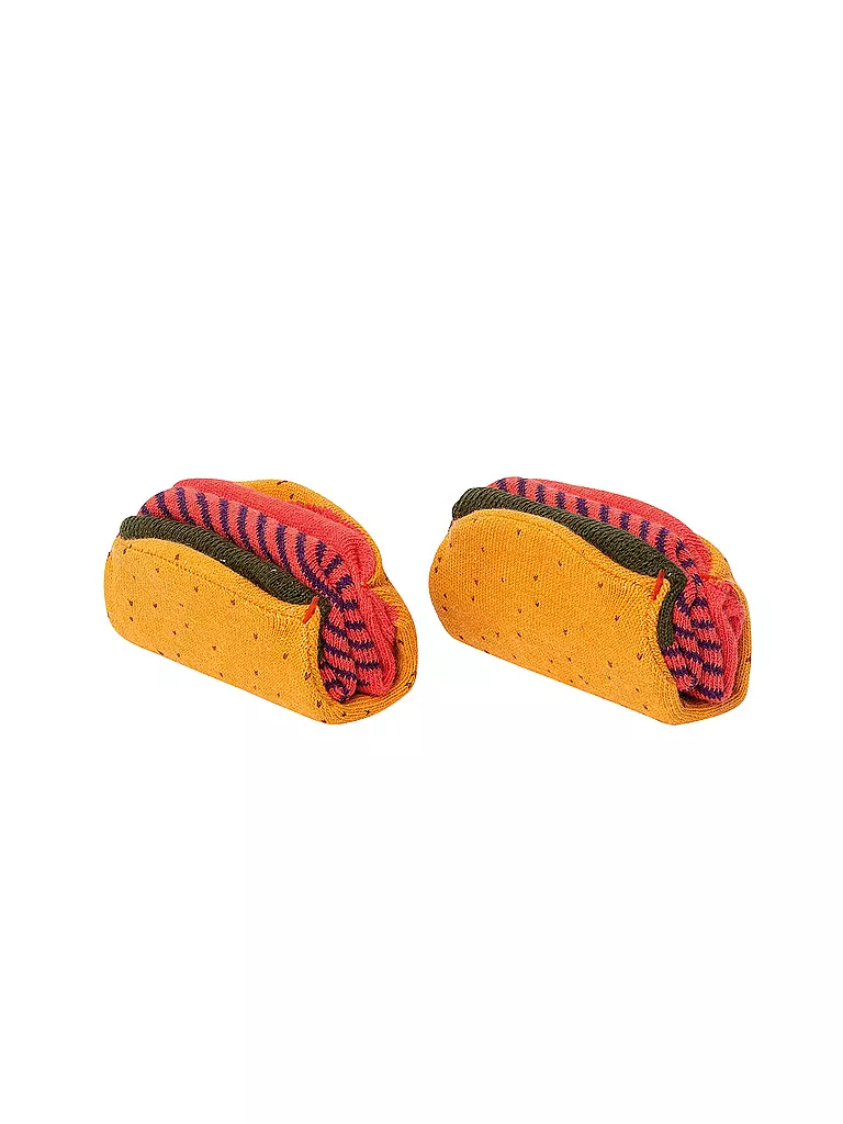 EAT MY SOCKS | Socken 36-45 SPICY TACO orangerotbraun | bunt