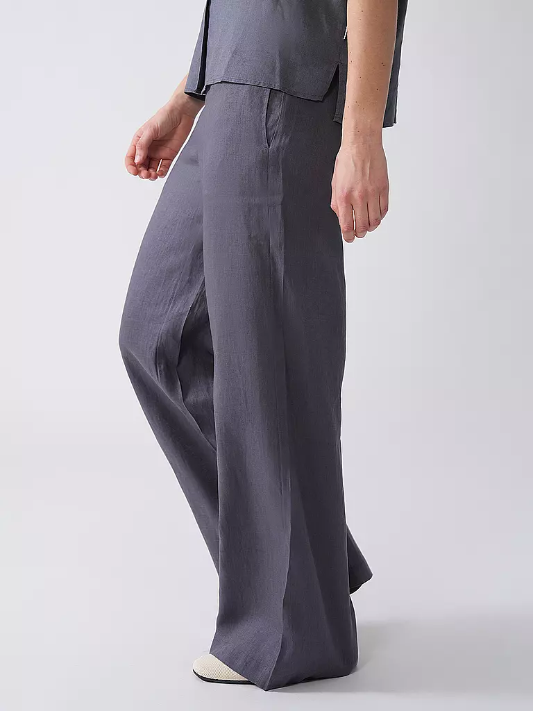 ECOALF | Leinenhose MOSSIALF  | grau