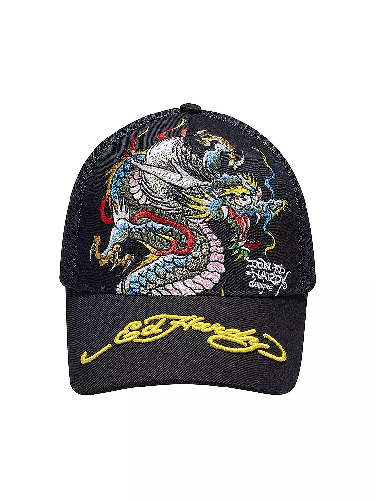 ED HARDY | Kappe GIANT DRAGON  | schwarz