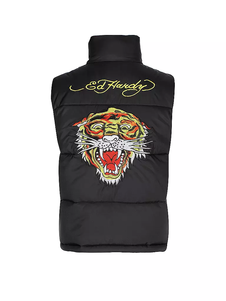 ED HARDY | Steppgilet | schwarz