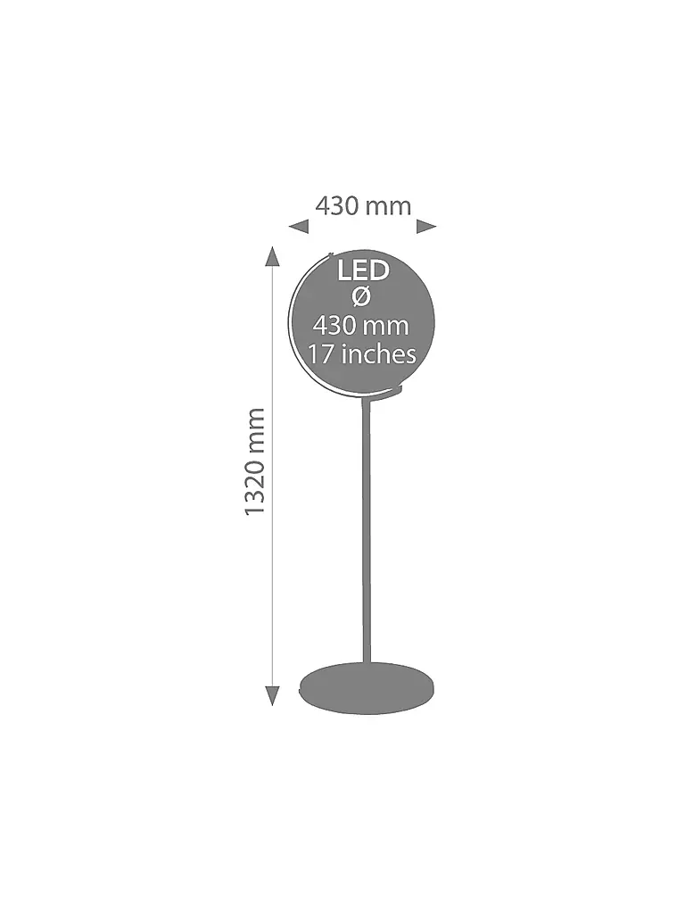 EMFORM | Standglobus - Sojus Light LD 43cm silber | keine Farbe