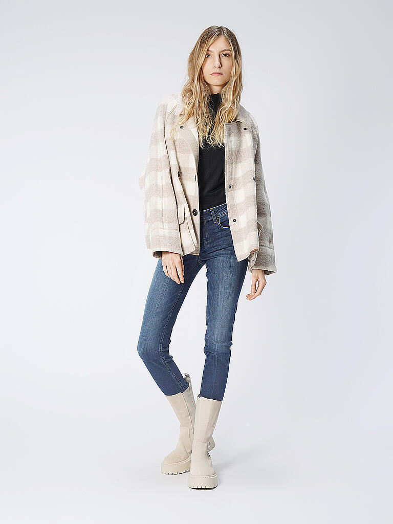 EMPORIO ARMANI Jacke CHECK beige