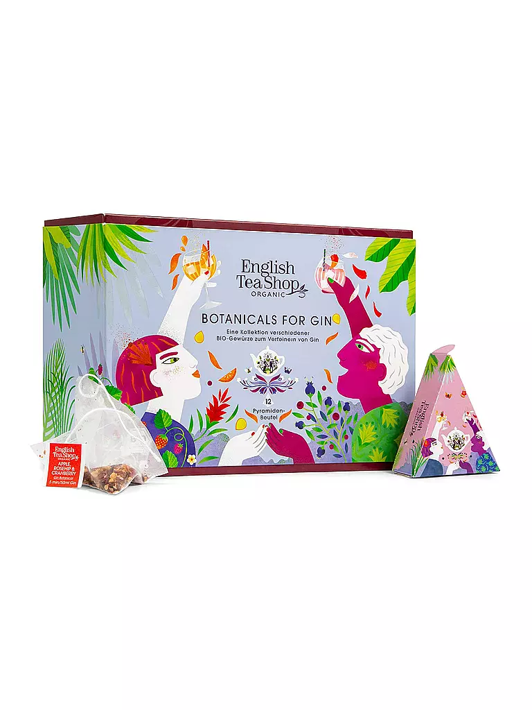 ENGLISH TEA SHOP | Geschenkbox Botanicals for Gin 12 Beutel | hellblau