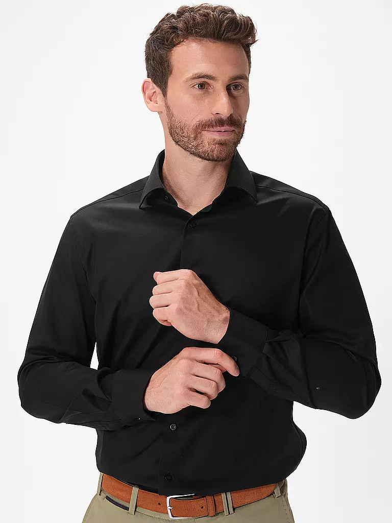 ETERNA | Hemd Comfort Fit | schwarz