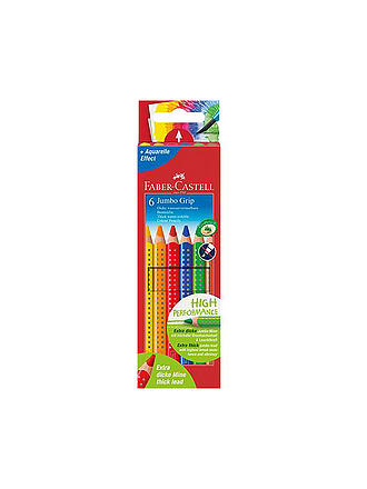 FABER-CASTELL | Jumbo Grip Buntstift, 6er Kartonetui