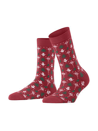 FALKE | Damen Socken MERRY PARTY scarlet