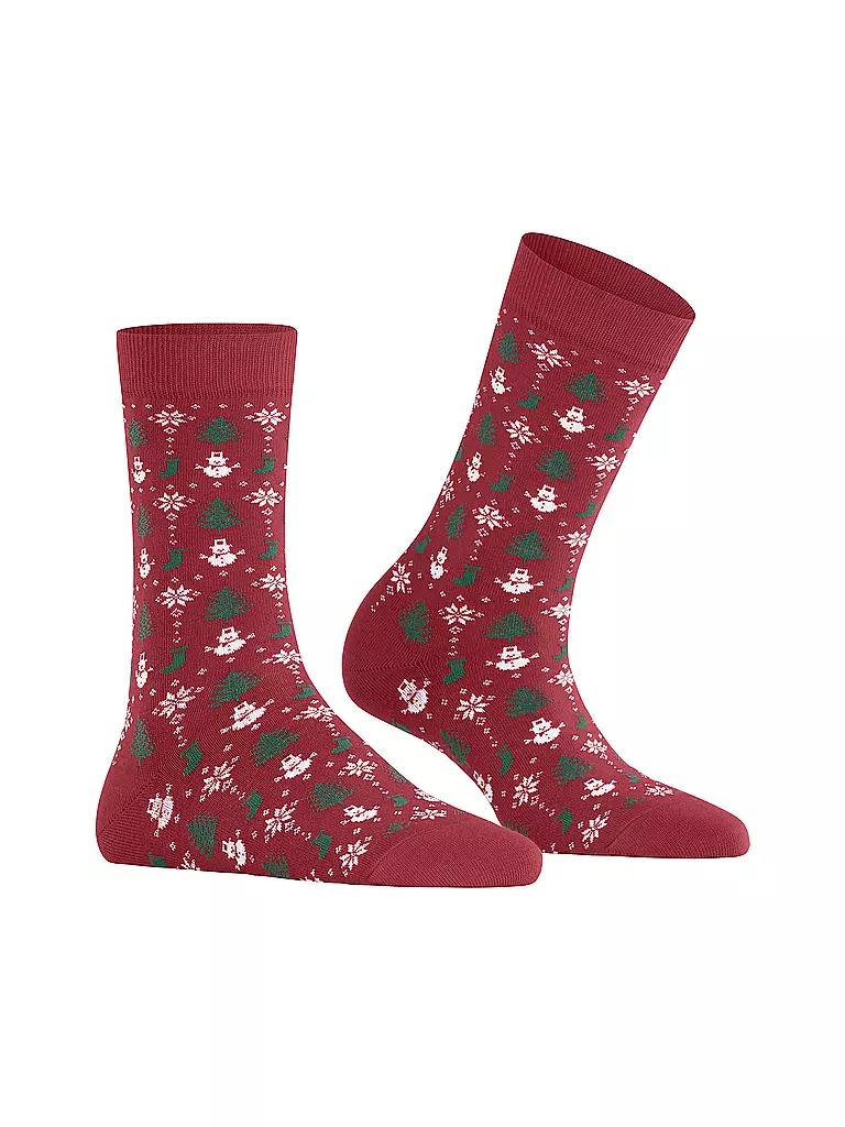 FALKE | Damen Socken MERRY PARTY scarlet | rot