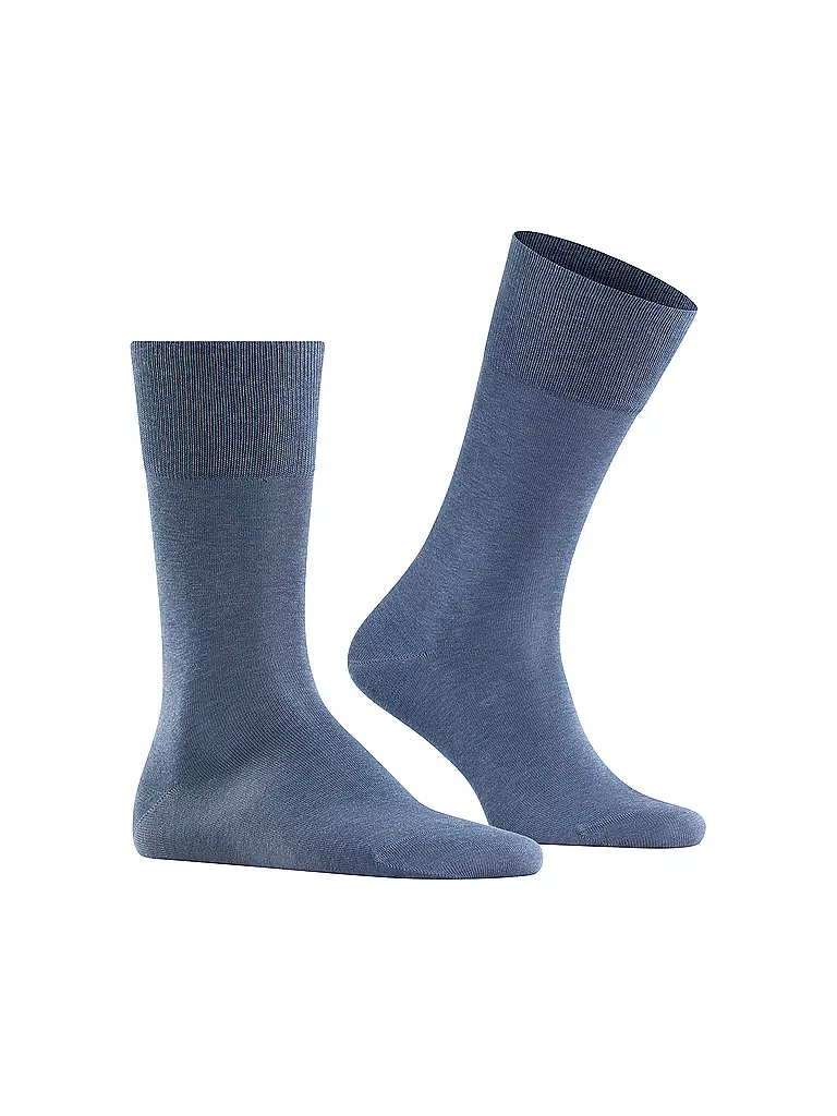 Gemakkelijk Guinness Europa FALKE Herren-Socken "Tiago" 14662 (denim mel.) blau