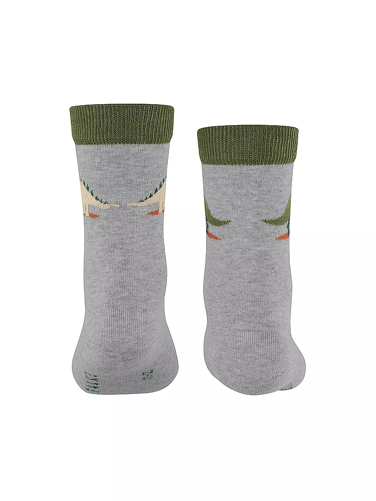 FALKE | Jungen Socken DINOSAURS LT heather  | grau