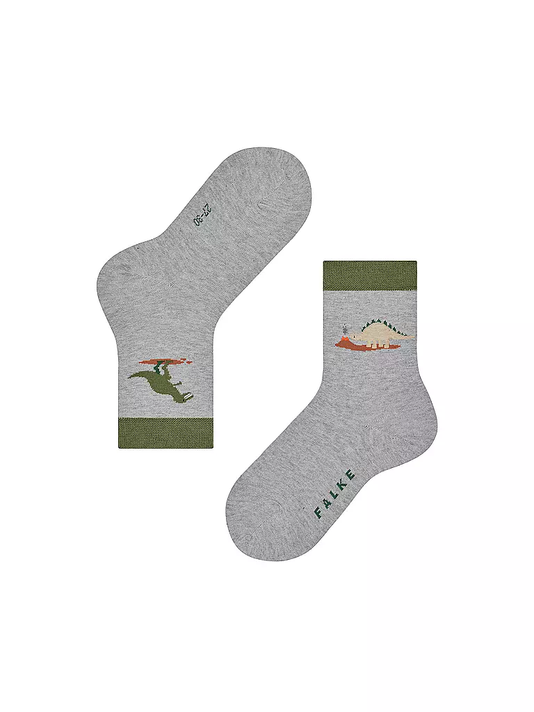 FALKE | Jungen Socken DINOSAURS LT heather  | grau