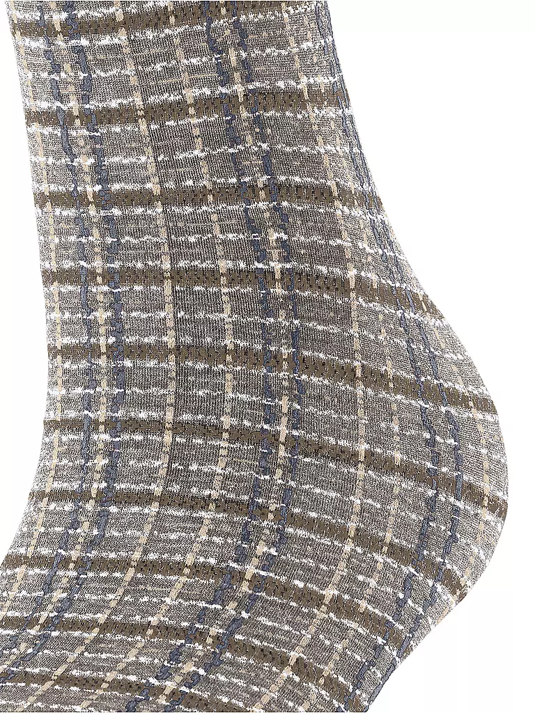 FALKE | Kniestrümpfe DORMANT TWEED biscotti | grau