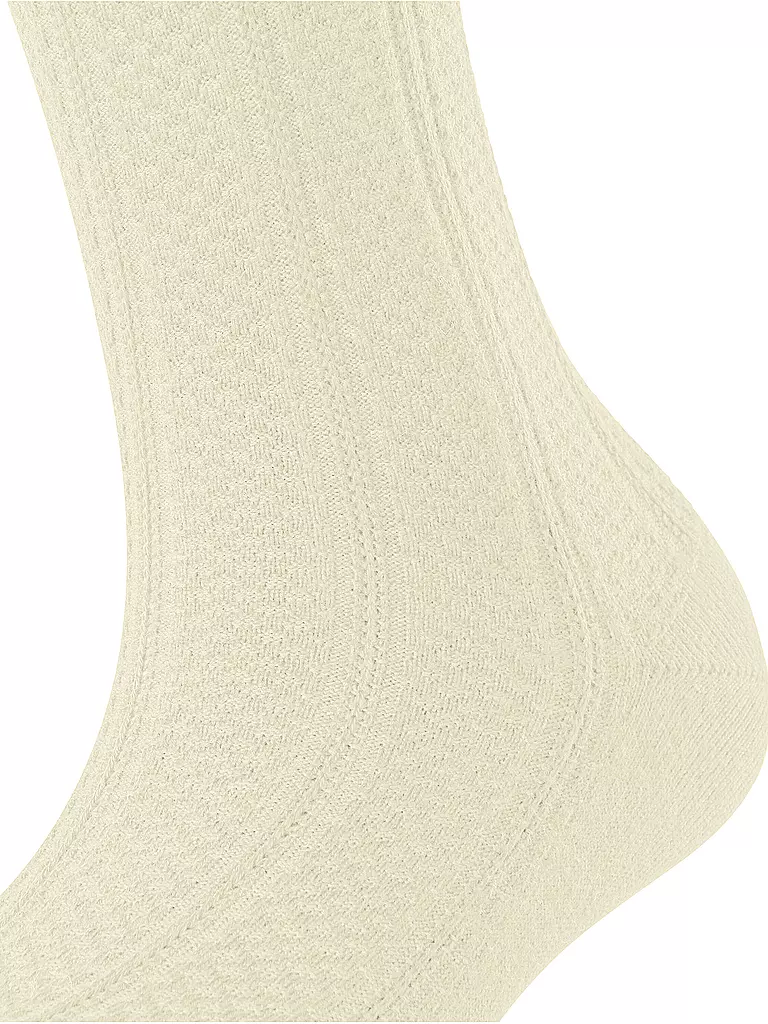 FALKE | Kniestrümpfe NEEDLEPOINT offwhite | creme