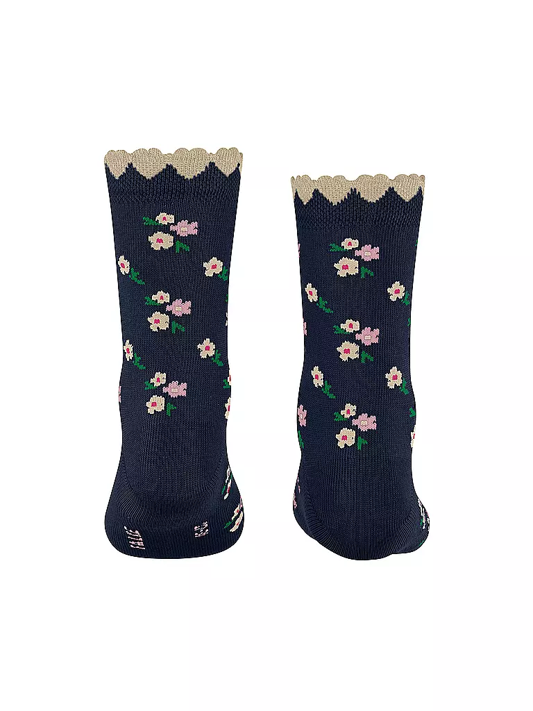 FALKE | Mädchen Socken DITSY FLOWERS space blue  | blau