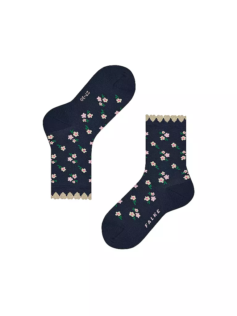 FALKE | Mädchen Socken DITSY FLOWERS space blue  | blau