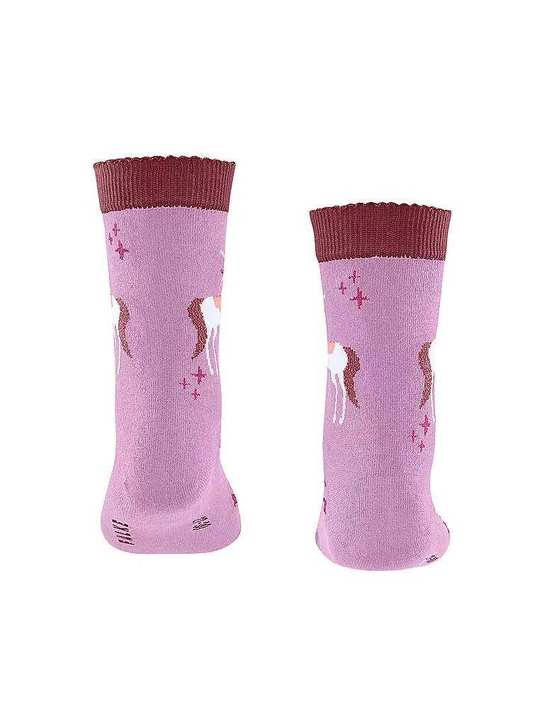 FALKE | Mädchen Socken MAGIC UNICORN candy pink | dunkelblau