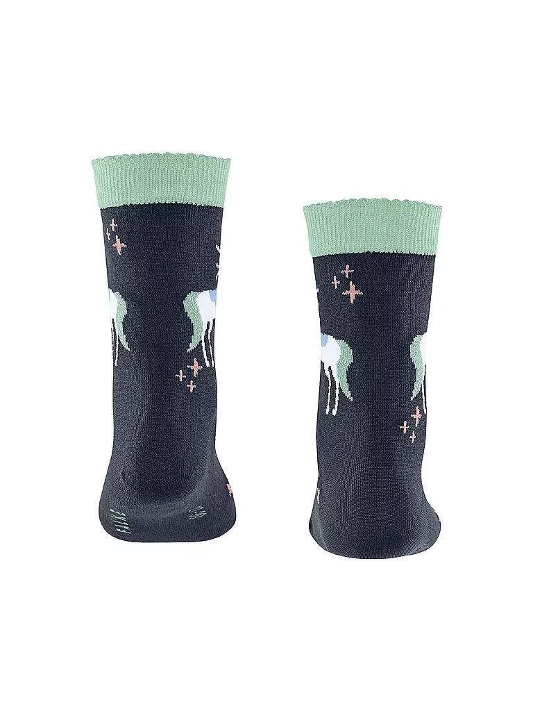 FALKE | Mädchen Socken MAGIC UNICORN space blue  | dunkelblau