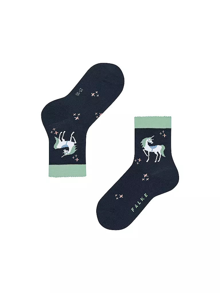 FALKE | Mädchen Socken MAGIC UNICORN space blue | rosa